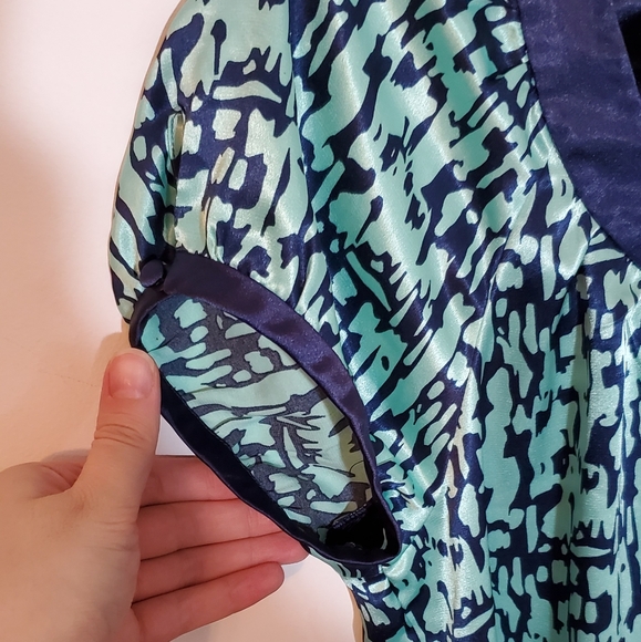 Vertigo Paris Teal Animal Print Casual Dress - Picture 5 of 9